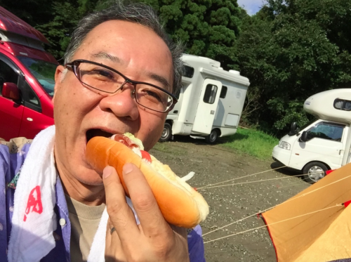 若杉キャンプ朝食